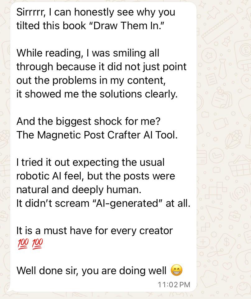 Customer testimonial